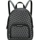 thumbnail image 1 of Mochila Michael Kors Womens Jaycee MD Zip Pocket Jacquard Backpack Bag Metallic Black Silver 35F4S8TB2J-001, 1 of 3
