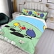 thumbnail image 3 of Peep y el Gran Mundo Ancho Conjunto de sábanas temático, trío de piezas, cómodo y amigable con la piel, diseño único, regalo de decoración para el hogar para familiares, amigos y fans,140cm *210cm, 3 of 6