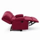 thumbnail image 3 of Bergere Perugia Reclinable 2 Cuerpos Tela Velvet Burdeo, 3 of 7