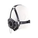 thumbnail image 1 of Sexy Black Faux Leather Mouth Mask Head Harness for Couple Roleplay and Flirting, 1 of 5