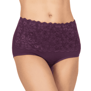 Lady Genny - Pantaleta Maxi De Algodón Con Encaje