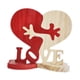thumbnail image 3 of Adornos De Madera En Forma De Corazón Para Mesa De Boda, Estatuas De Madera Con Letreros De Madera Love, 17 X 18 Cm, 3 of 5
