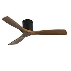 Ventilador De Terraza Anwo Brezza De Madera Color Nogal Zvtm-W