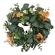 thumbnail image 1 of Guirnalda De Eucalipto De 12 ", Verde Para Puerta Delantera, Decoración Navideña Naranja, 1 of 5