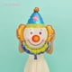 thumbnail image 3 of Paquete de 6 globos de payaso sonriente de aluminio para fiestas, ideales para decoración de fiestas de circo, carnaval y más., 3 of 7