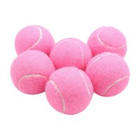 Ioensy - 6X Pelotas De Tenis Pelotas Elásticas Elásticas Para Juegos Entretenimiento Deportes De Raqueta Rosa