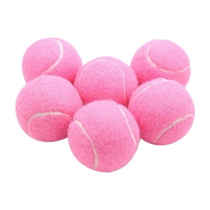 Ioensy - 6X Pelotas De Tenis Pelotas Elásticas Elásticas Para Juegos Entretenimiento Deportes De Raqueta Rosa