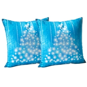 Masel - Set 2 Cojines Navidad 45X45 -Arbol Azul