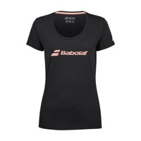 Polera Babolat Exercise Tee Women Negra Tenis Padel