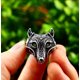 thumbnail image 3 of Anillo Vikingo Lobo Nordico Hombre Caballero Moda, 3 of 3