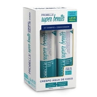 Probelle - Kit Shampoo Y Acondicionador Rizado Agua De Coco