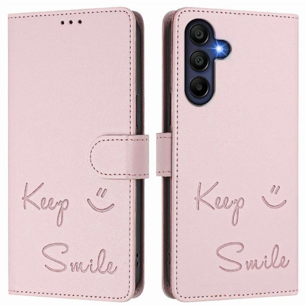 Funda Cartera para Samsung Galaxy A26 con Bloqueo RFID, Cierre Magnético y Ranuras Tarjetas Rosa