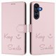 thumbnail image 1 of Funda Cartera para Samsung Galaxy A26 con Bloqueo RFID, Cierre Magnético y Ranuras Tarjetas Rosa, 1 of 6