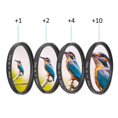 Genérico - Kit Filtros Macro Efecto Lupa +1 +2 +4 +10 49Mm