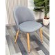 thumbnail image 2 of Silla Smooth para Comedor Tapiz Lino - Gris, 2 of 3