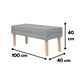 thumbnail image 3 of Banqueta Style Gris Claro Omega 100x40x40 cm, 3 of 3