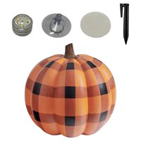 Magideal - Divertidas Decoraciones Para Exteriores, Calabazas Impermeables, Duraderas Y Atractivas, Con Led Inflables De Halloween, Para El Hogar, Jardín, Césped, Vacaciones, Patio. Tartán