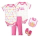 thumbnail image 2 of Set 2 Bodys Manga Corta + Pantalon + Babero + Zapatico Niña 9M, 2 of 2