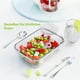 thumbnail image 4 of Juego de recipientes de vidrio para almacenar alimentos con tapa (3 piezas de 1040 ml: 1 compartimento), para horno, 4 of 5