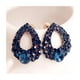 thumbnail image 2 of Aros Pendientes diseño Gota piedras azules, 2 of 2