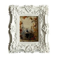 Magideal - Marco De Fotos Vintage, Portarretratos Elegante, Galería De Fotos, Soporte De Exhibición De Fotos Artísticas Para Pasillo, Decoración Del Hogar, Regal