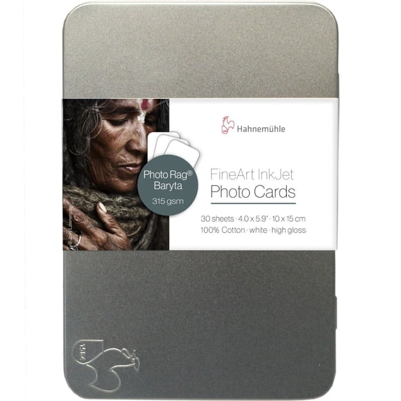 Tarjeta Digital Photo Rag Baryta 315g Hahnemuhle 10x15cm 30h
