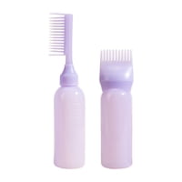 Magideal - 2 Botellas De Aceite Para El Cabello, Botella De Peine De Raíces, Contenedor Dispensador De Teñido Para Teñir El Cabello, Botella Vacía De 120Ml Para Púrpura