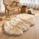 thumbnail image 5 of REGALWOVEN Alfombra de Área Suave y Peluda, Alfombras de Dormitorio Ultra Esponjosas, Alfombra Peluda Antideslizante para Lado de la Cama, Guardería, Habitación Beige Amarillo 35" x 24", 5 of 6