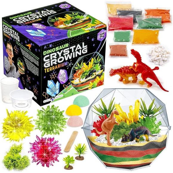 Kit para cultivar cristales de dinosaurio Original Stationery de 17 piezas