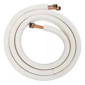 Genérica - Kit De Cañerias 1/4 + 3/8 Inch 5Mts Con Tuercas Y Aislacion
