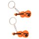 thumbnail image 3 of 2 unids música llavero monedero bolsa colgante coche llavero regalo violín, 3 of 5