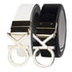 thumbnail image 4 of Cinturón Calvin Klein reversible con placa blanca/negra para mujer, 4 of 7