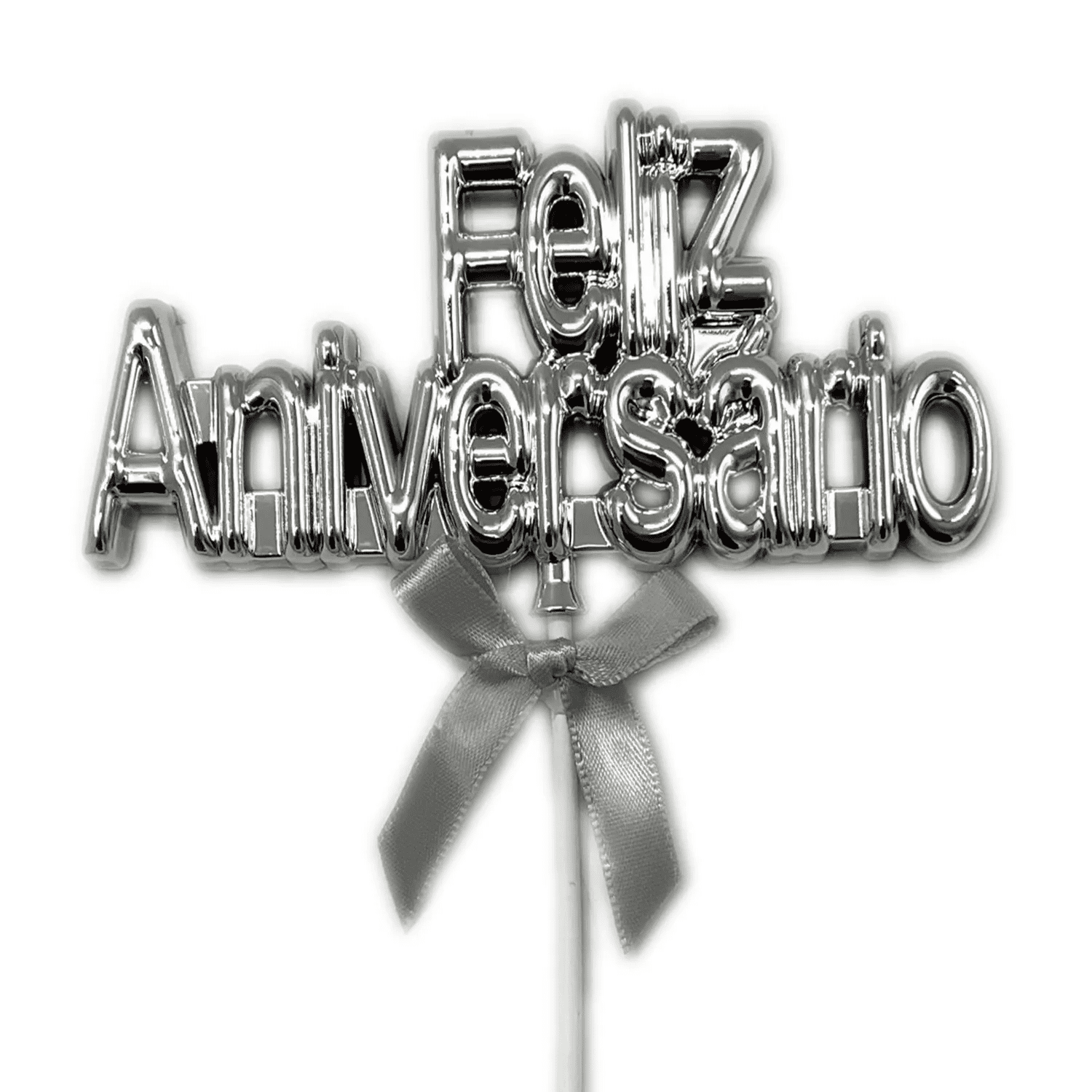 Genérico - Deco Torta Fa 3d Plateado X1 Uni