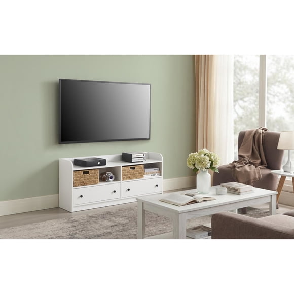 Rack TV 2 Cajones Rona Blanco 123.4x33x55 Cm