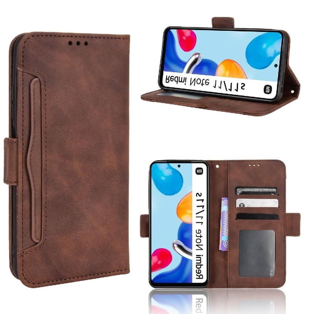 Funda Cartera Magnética para Xiaomi Redmi Note 11 4G- Tarjetero Desmontable, Cuero PU, Soporte