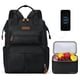 thumbnail image 1 of Mochila de viaje Maelstrom para mujer y hombre con lonchera de 17 pulgadas, color negro, 1 of 9
