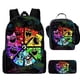 thumbnail image 1 of 3Pcs Set Smiling Mochila C-Critters Backpacks with Lunch Bags ,Pencil Case,Light Weight and Durable Children Backpack Book Bags, 1 of 3