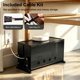 thumbnail image 2 of Caja organizadora de cables Itvexeme 35 cm madera negra tamaño grande, 2 of 7
