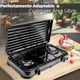 thumbnail image 3 of Cocina Encimera a Gas Licuado 2 Platos Cocinilla Negra, 3 of 6