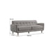 thumbnail image 3 of Sofa Milan 3 Cuerpos Gris, 3 of 3