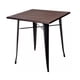 thumbnail image 2 of Mesa Cuadrada Industrial Tolix 80x80 | Hogar o Negocio| Acero y Madera, 2 of 4