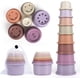thumbnail image 1 of Vasos apilables para bebés, juego de vasos anidados para niños pequeños de 6 a 12 meses, 8 juguetes apilables de arcoíris para baño de niños, regalo de aprendizaje Montessori para niños y niñas de 1 a, 1 of 7