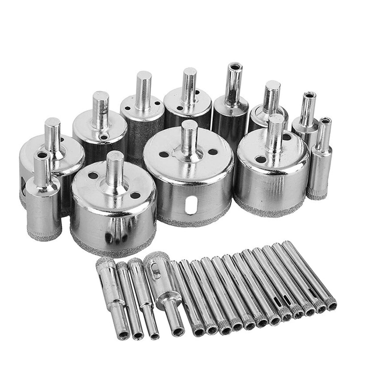 Genérico - Brocas Copa Para Cerámicos Mármol Vidrio Piedra 28 Pz 6 50mm