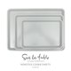 thumbnail image 2 of Juego de 3 bandejas antiadherentes gris para hornear de Sur La Table, 2 of 7