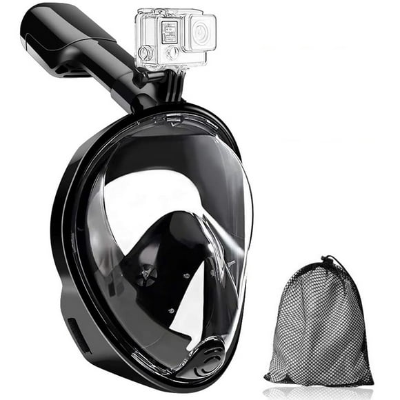 Mascara Buceo Full Face L/xl Silicona Negra Adulto
