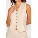 thumbnail image 2 of Chaleco Lino Rayas Olivia Beige beige M, 2 of 5
