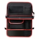 thumbnail image 4 of Asiento Trasero Organizador De Coche Bolsa De Almacenamiento Bolsillo De Almacenamiento Kick Mat Soporte Para Tableta Negro Rojo, 4 of 5