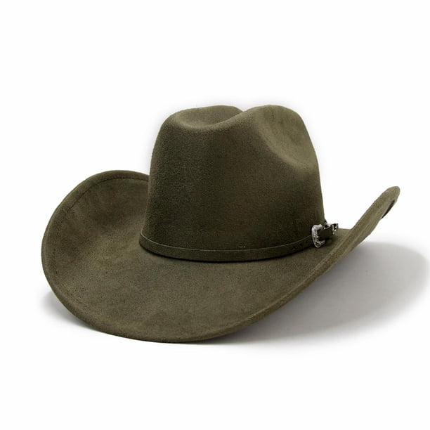 Sombrero Vaquero Cowboy Western Unisex Adulto - Festivales verde Talla Única
