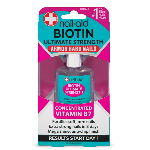 Fortalecedor de uñas Nail-Aid BIOTIN ULTIMATE STRENGTH, 2 unidades