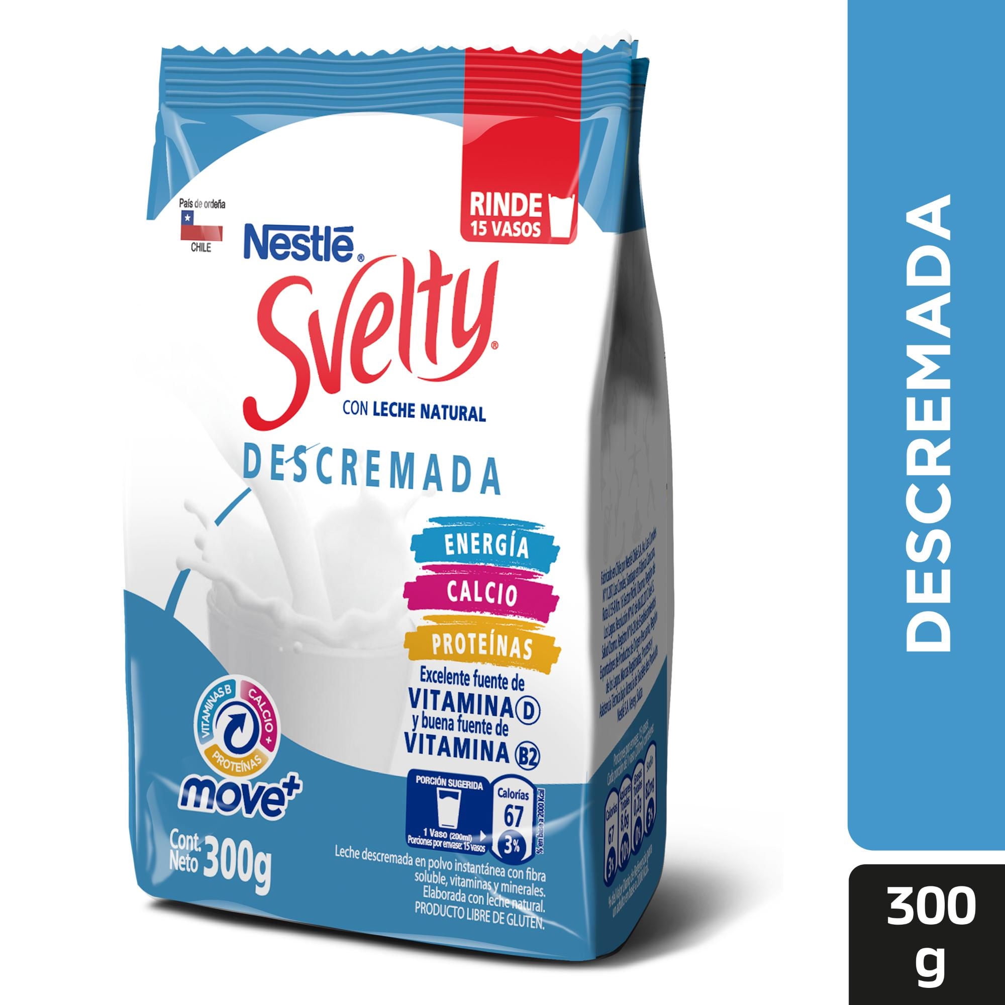 Leche En Polvo Descremada 300 g Svelty
